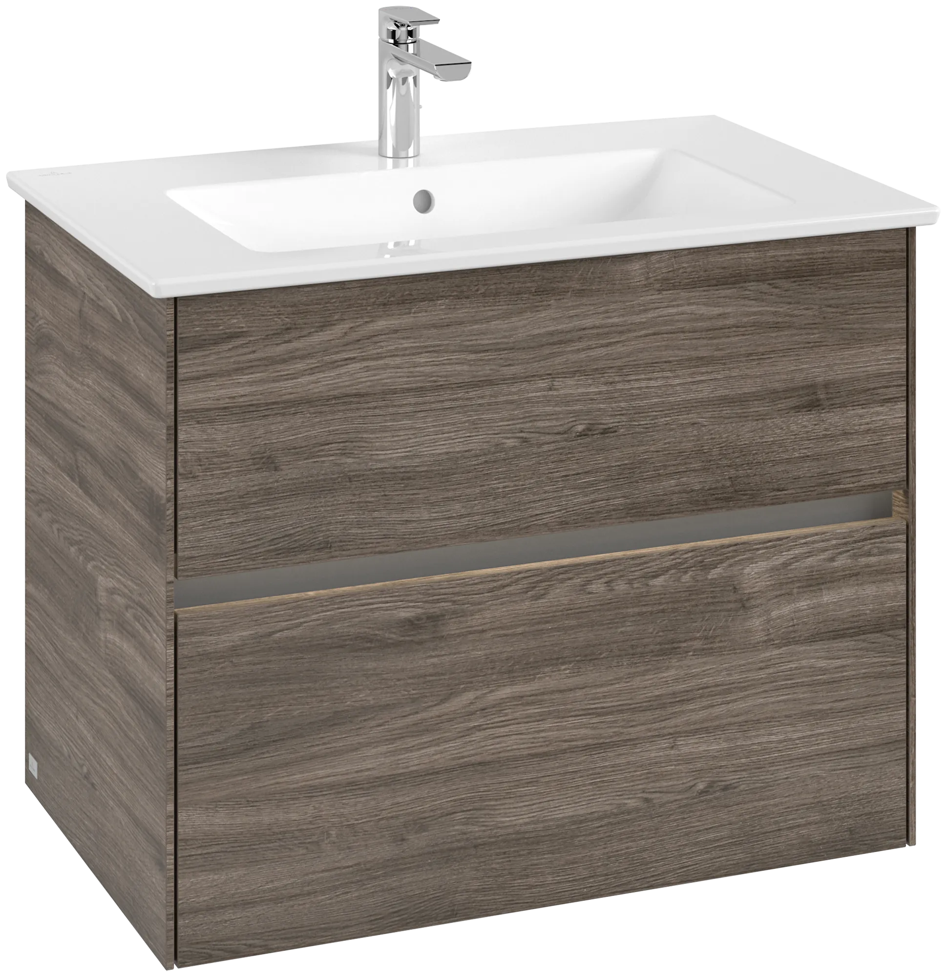 Villeroy & Boch Collaro Waschbeckenunterschrank C144B0, 761 x 610 x 480 mm, Stone Oak
