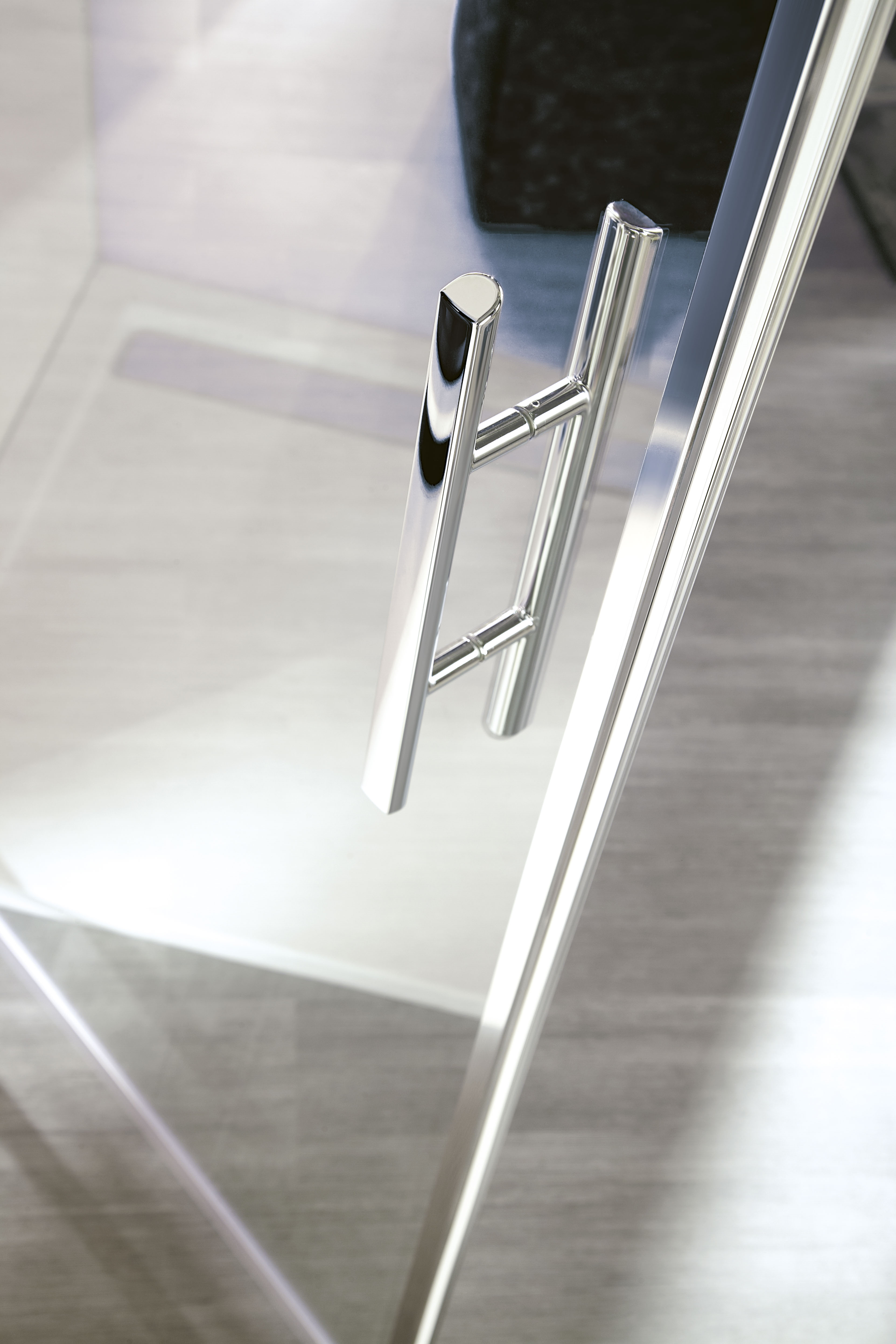 HSK teilgerahmte Eckeinstieg pendelbar 4-teilig „Exklusiv“ Glas Carré, Profile Pergamon, B: 900 mm H: 2000 mm T: 750 mm HSK teilgerahmte Eckeinstieg pendelbar 4-teilig „Exklusiv“ Glas Carré, Profile Pergamon, B: 900 mm H: 2000 mm T: 750 mm
