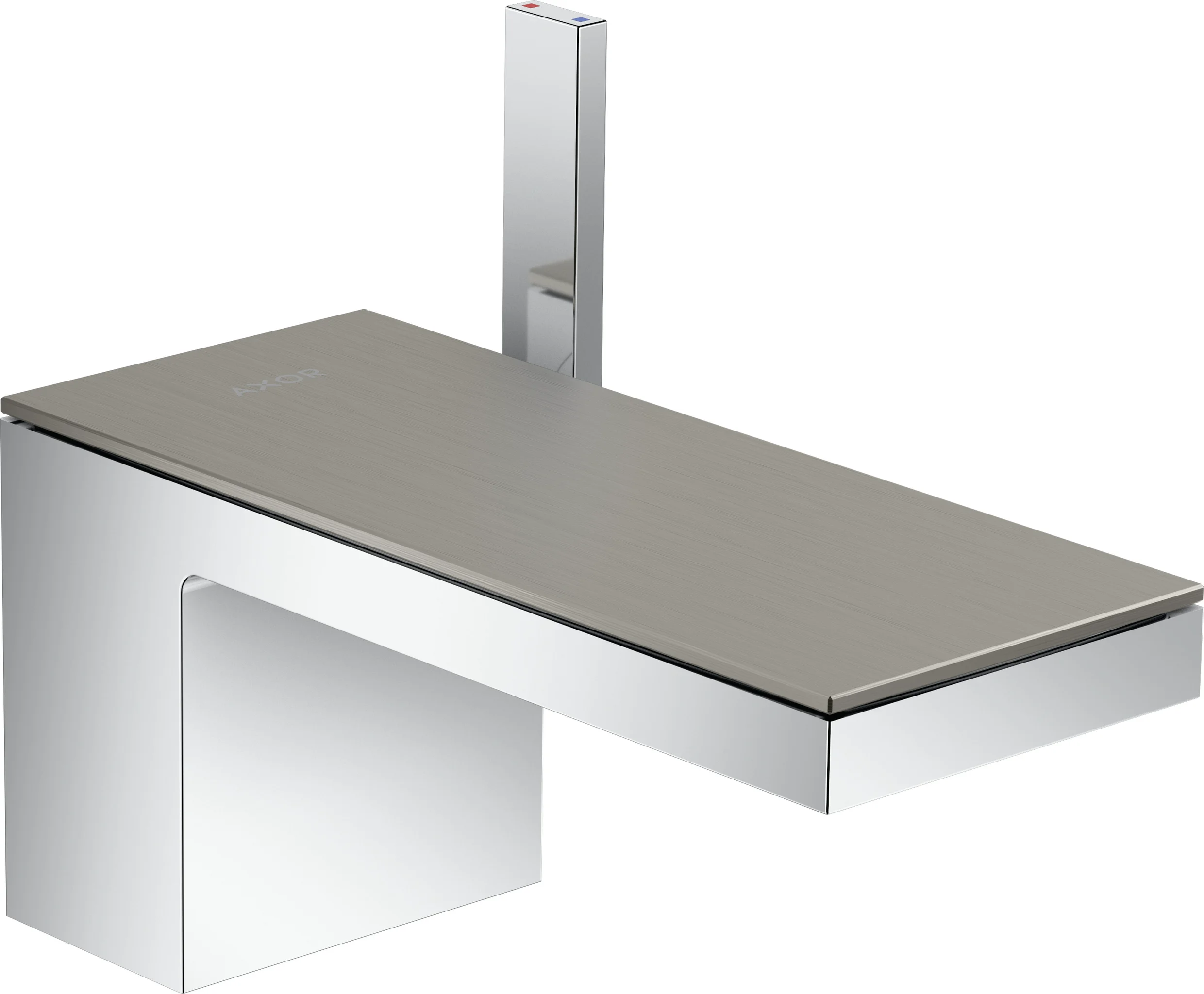 Hansgrohe AXOR MyEdition Einhebel-Waschtischmischer 70, Chrom, Ausladung 151 mm, Auslaufhöhe 70 mm, PowderRain Strahlart, max. Durchflussmenge 5 l/min
