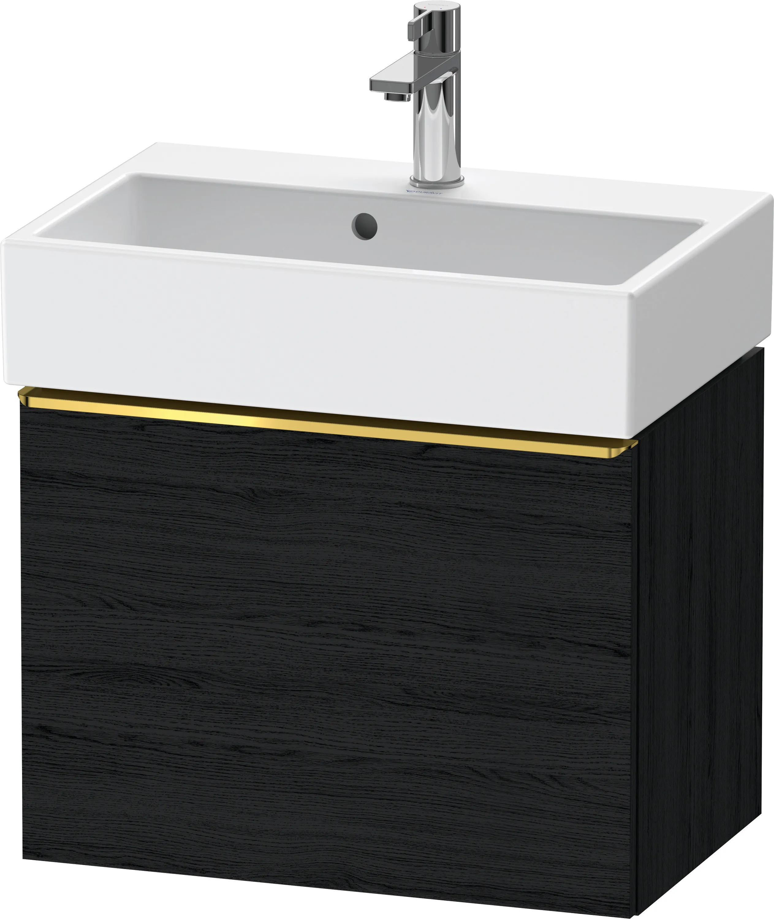 Duravit Waschtischunterschrank wandhängend „D-Neo“ 58,4 × 44 × 37,2 cm Eiche Schwarz