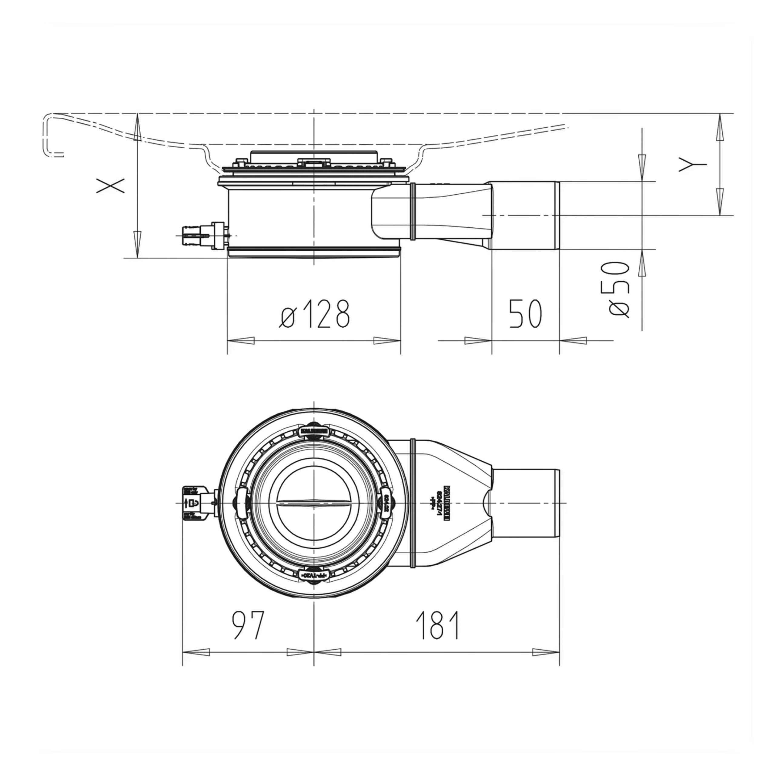 Set Kaldewei KA 120 Ablaufgarnitur waagerecht Modell 4106 mit Deckel für Conoflat Duschwanne weiß alpin Set Kaldewei KA 120 Ablaufgarnitur waagerecht Modell 4106 mit Deckel für Conoflat Duschwanne weiß alpin