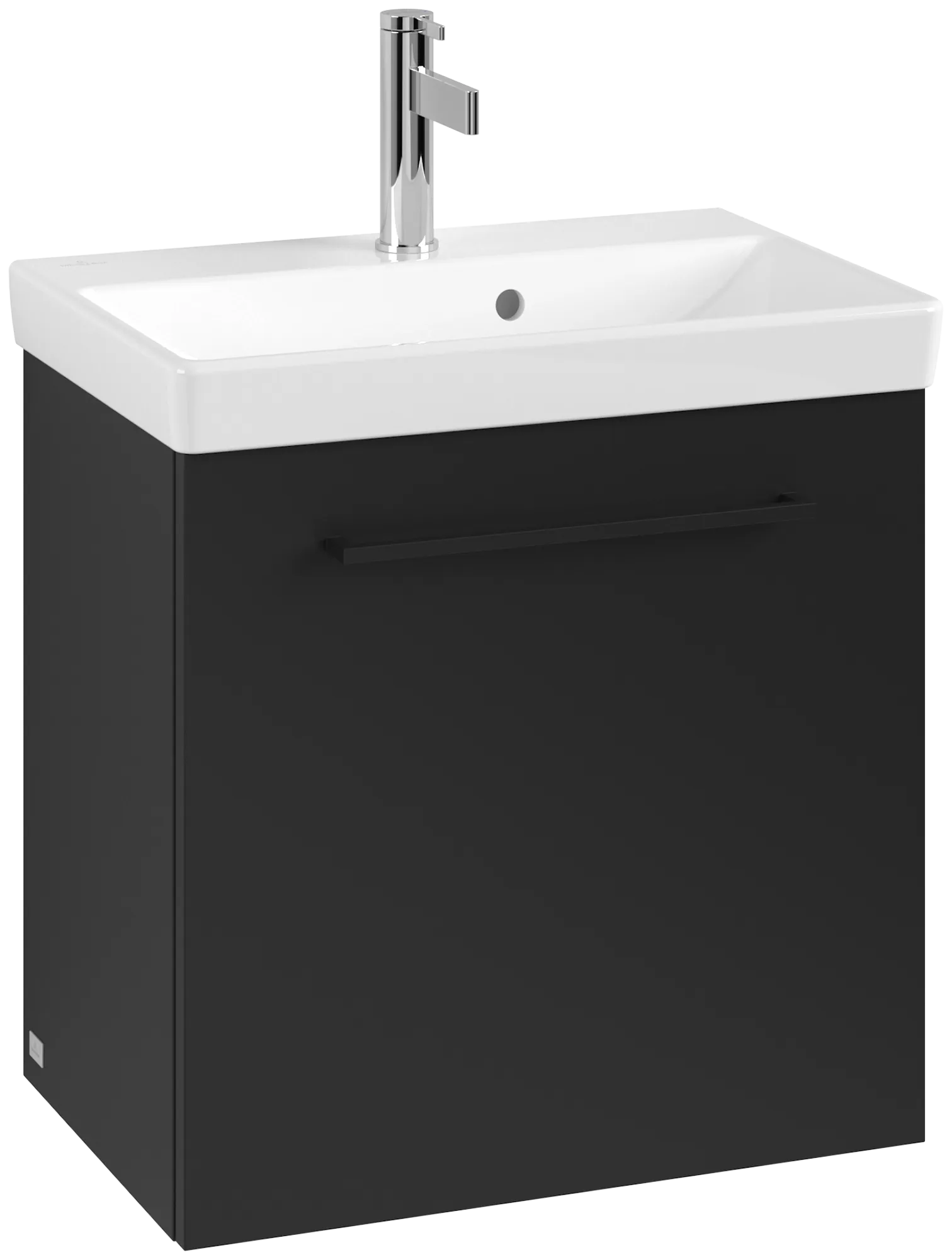 Villeroy & Boch Avento Unterschrank für Unterbauwaschbecken, 530 x 514 x 384 mm, links ansetzbar, Volcano Black