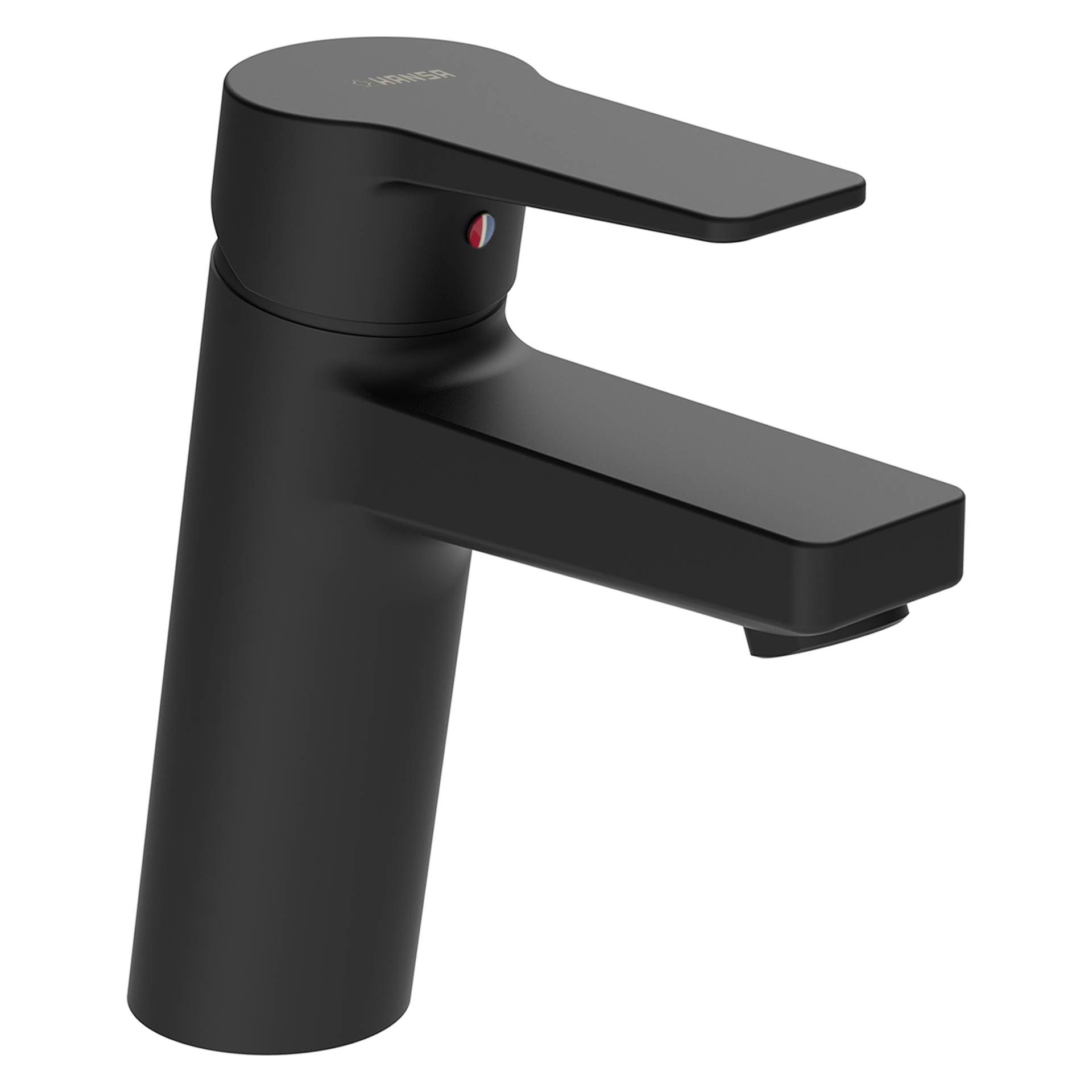 Einhand-Waschtischarmatur „Twist XL“ Ausladung 123 mm in Matt-Schwarz Farbe: Matt-Schwarz Einhand-Waschtischarmatur „Twist XL“ Ausladung 123 mm in Matt-Schwarz Farbe: Matt-Schwarz