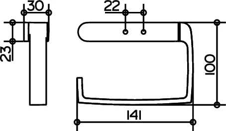 KEUCO ELEGANCE Toilettenpapierhalter offene Form verchromt KEUCO ELEGANCE Toilettenpapierhalter offene Form verchromt
