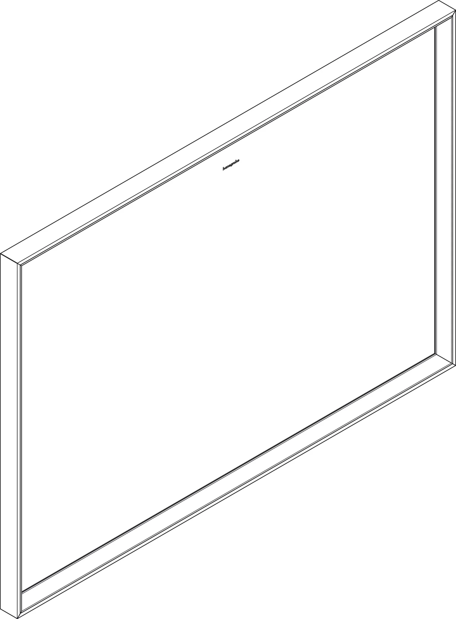 Hansgrohe Xarita E Spiegel mit LED-Beleuchtung, 1000/700/50 mm, Mattweiß Hansgrohe Xarita E Spiegel mit LED-Beleuchtung, 1000/700/50 mm, Mattweiß