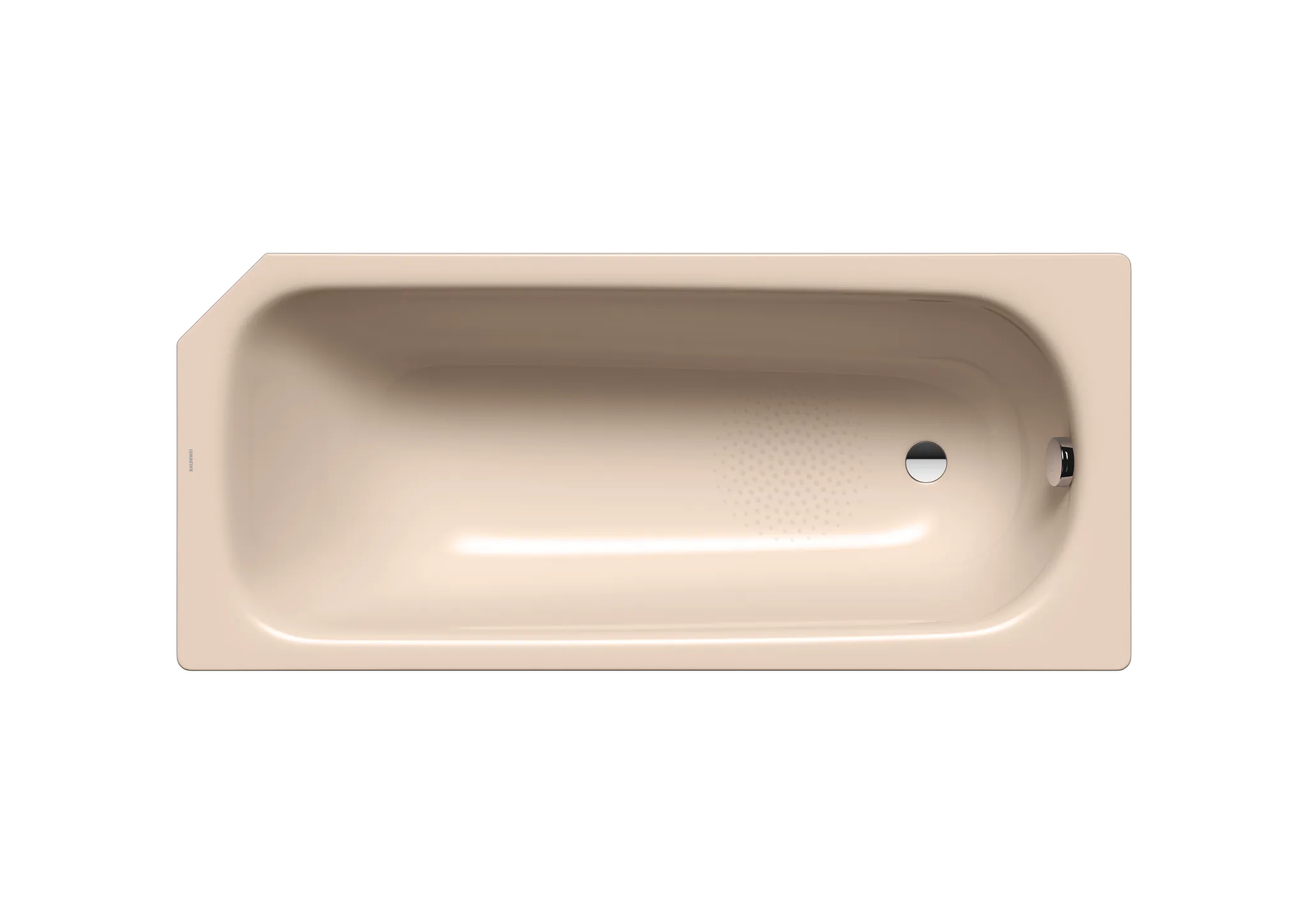 Kaldewei Badewanne „Saniform V2“ fünfeck rechteck 160 × 70 cm, ohne Wannenträger, ohne Grifflochbohrungen in bahamabeige