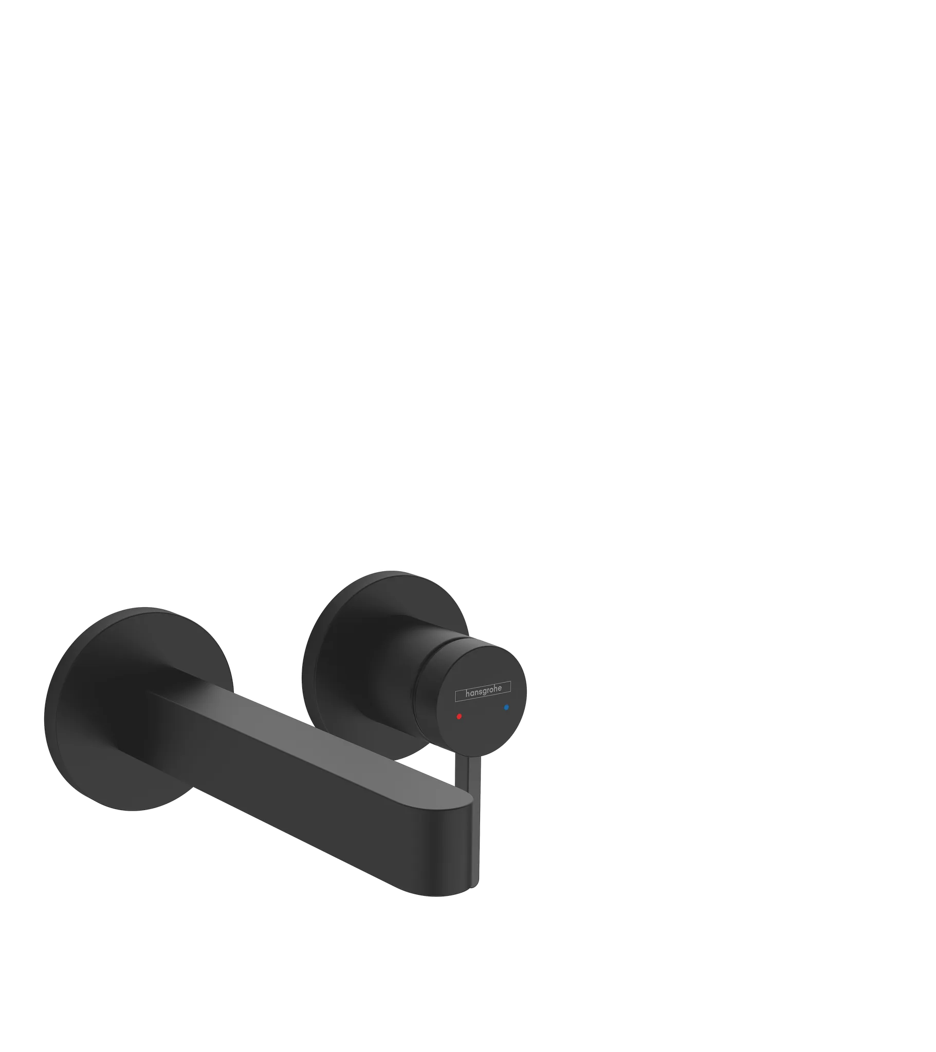 Hansgrohe Finoris Einhebel-Waschtischmischer Unterputz für Wandmontage mit Auslauf 16,8 cm, Mattschwarz Hansgrohe Finoris Einhebel-Waschtischmischer Unterputz für Wandmontage mit Auslauf 16,8 cm, Mattschwarz