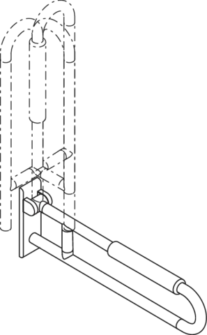 HEWI Stützklappgriff „Serie 801“