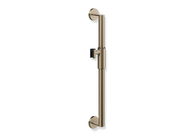 HEWI Brausehalterstange System 900, Edelstahl PVD, Achsmaß 600 mm, Durchmesser 32 mm, magnetischer Brausehalter, Bronze gebürstet HEWI Brausehalterstange System 900, Edelstahl PVD, Achsmaß 600 mm, Durchmesser 32 mm, magnetischer Brausehalter, Bronze gebürstet