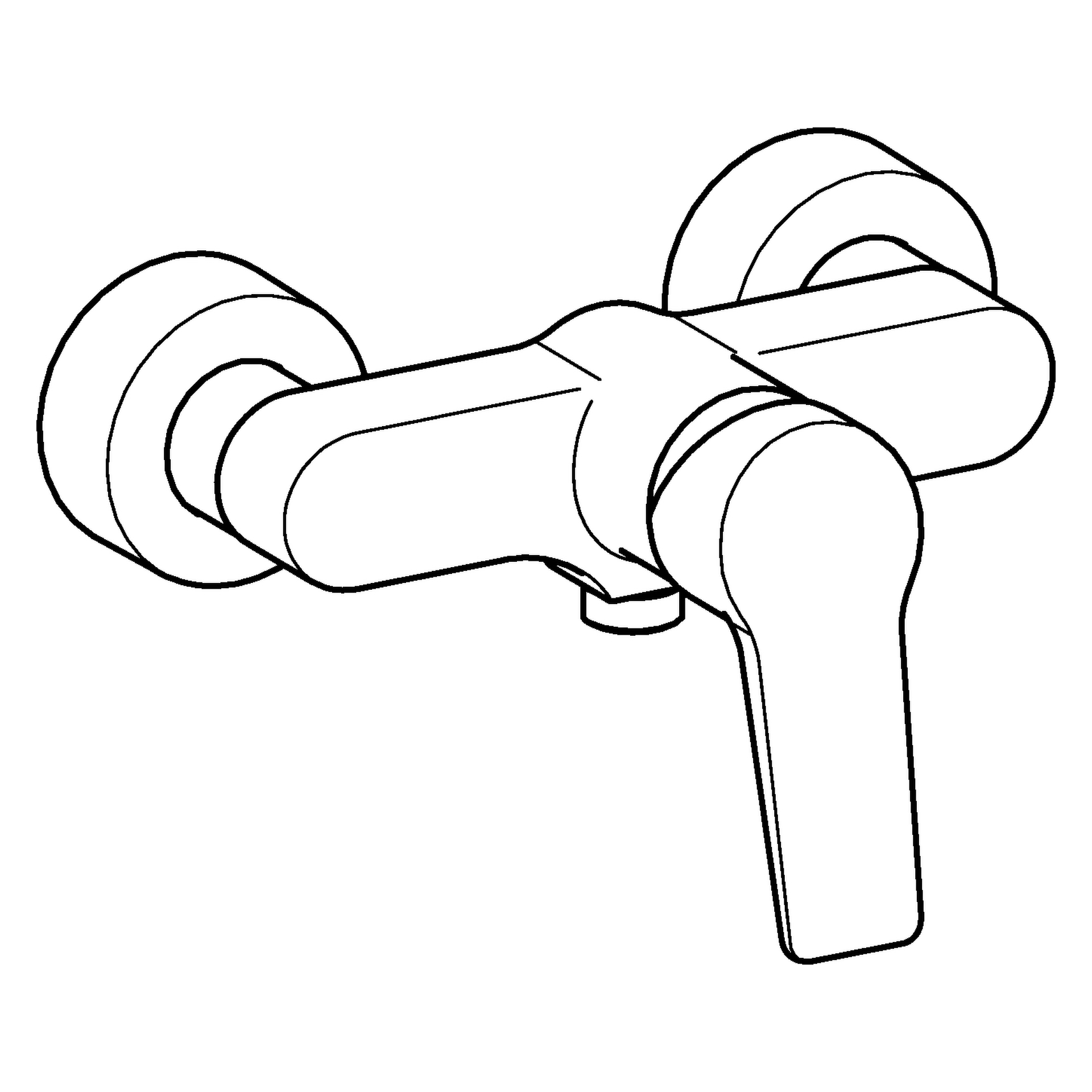 HansaTWIST Einhebelmischer Brausebatterie DN15 Chrom HansaTWIST Einhebelmischer Brausebatterie DN15 Chrom