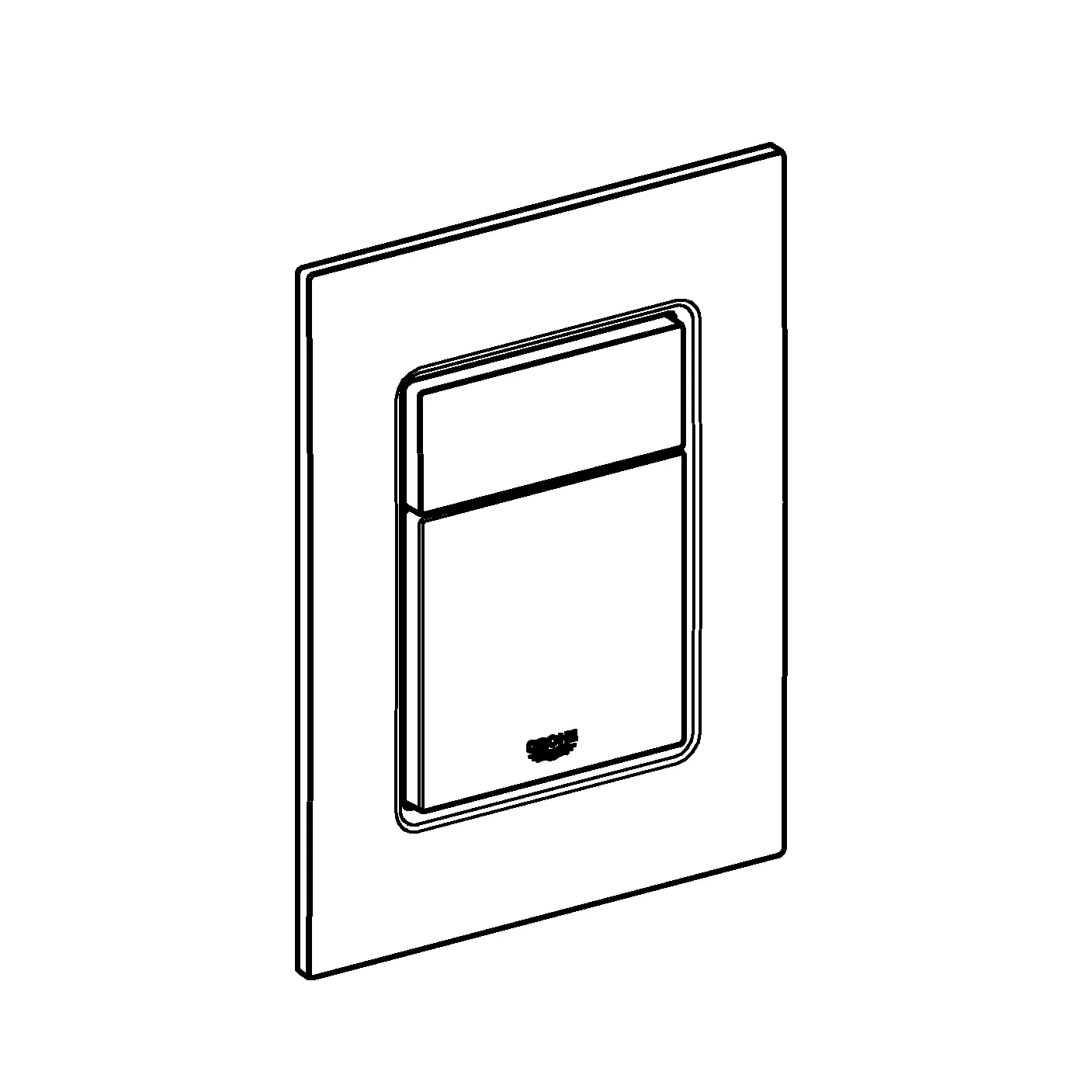 Grohe Skate Cosmopolitan S WC-Betätigung, Abdeckplatte für 2-Mengen- und Start & Stopp-Betätigung, senkrechte Montage, 130 x 172 mm, warm sunset Grohe Skate Cosmopolitan S WC-Betätigung, Abdeckplatte für 2-Mengen- und Start & Stopp-Betätigung, senkrechte Montage, 130 x 172 mm, warm sunset