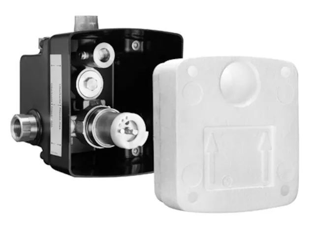 Unterputz-Masterbox WBD-SC-M, Mischwasser, Masterbox, 2 Vorfilter, 2 RFV, 2x G 1/2 IG, G 1/2 IG, B 138 mm x H 149 mm x T 120 mm