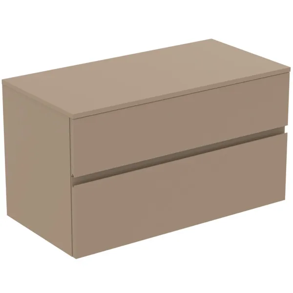 Ideal Standard Waschtischunterschrank „Finesse“ 100,2 × 55,8 × 50,5 cm Greige matt Ideal Standard Waschtischunterschrank „Finesse“ 100,2 × 55,8 × 50,5 cm Greige matt