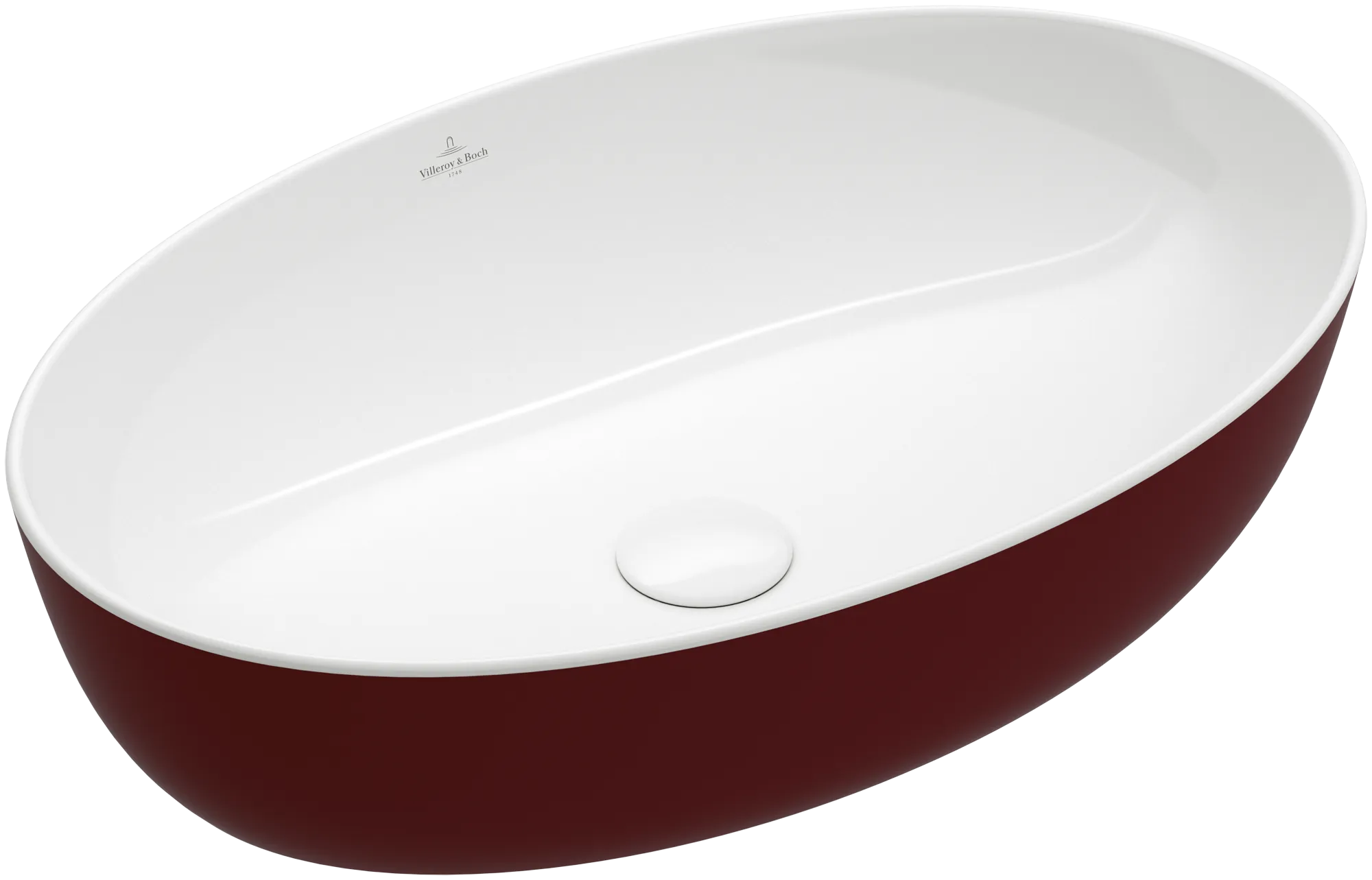 Villeroy & Boch Aufsatzwaschtisch aus TitanCeram „Artis“ 610 × 410 × 130 mm in Bordeaux Villeroy & Boch Aufsatzwaschtisch aus TitanCeram „Artis“ 610 × 410 × 130 mm in Bordeaux