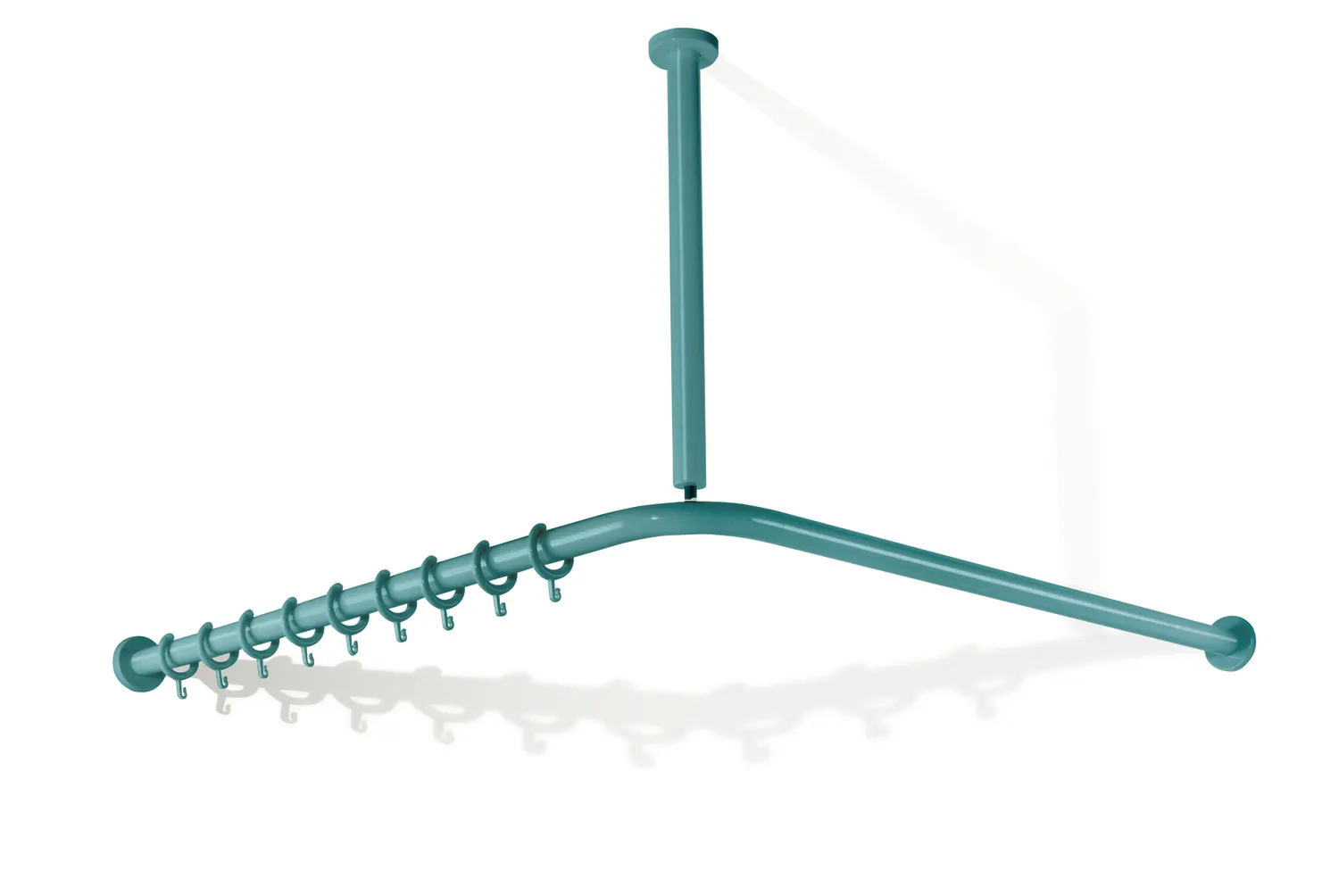 HEWI Duschvorhangstange „Serie 801“ 103,7 × 103,7 cm