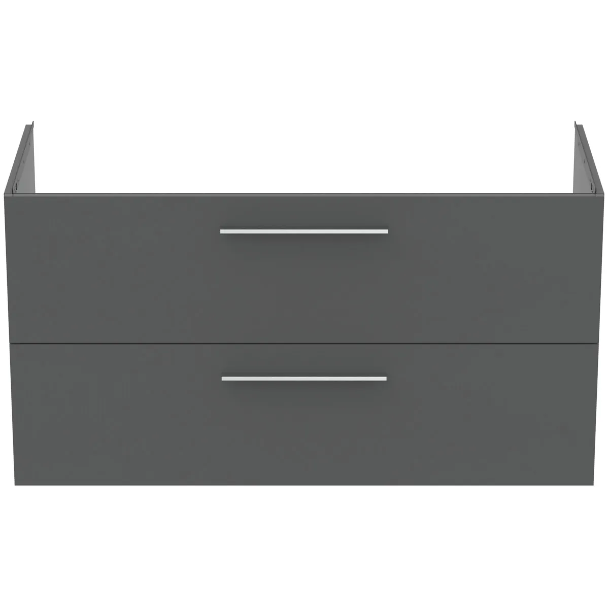 Möbelwaschtischunterschrank i.life B 2 Auszüge Siphonausschnitt auf der rechten Seite 1200x505x630mm Weiß matt Möbelwaschtischunterschrank i.life B 2 Auszüge Siphonausschnitt auf der rechten Seite 1200x505x630mm Weiß matt