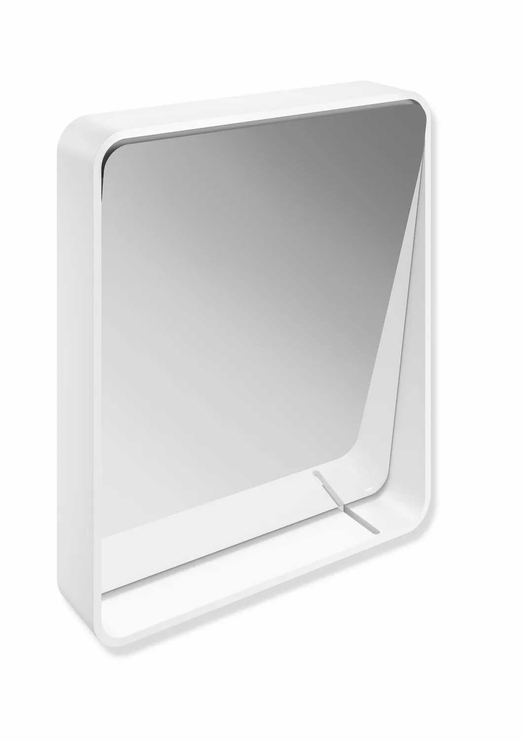 Kippspiegel, Spiegel aus Floatglas mit eingearbeiteter Splitterschutzfolie und Rahmen aus Aluminium pulverbeschichtet, rechteckig, B: 580 mm, H: 680 mm, in Farbe DX (Weiß tiefmatt) Kippspiegel, Spiegel aus Floatglas mit eingearbeiteter Splitterschutzfolie und Rahmen aus Aluminium pulverbeschichtet, rechteckig, B: 580 mm, H: 680 mm, in Farbe DX (Weiß tiefmatt)