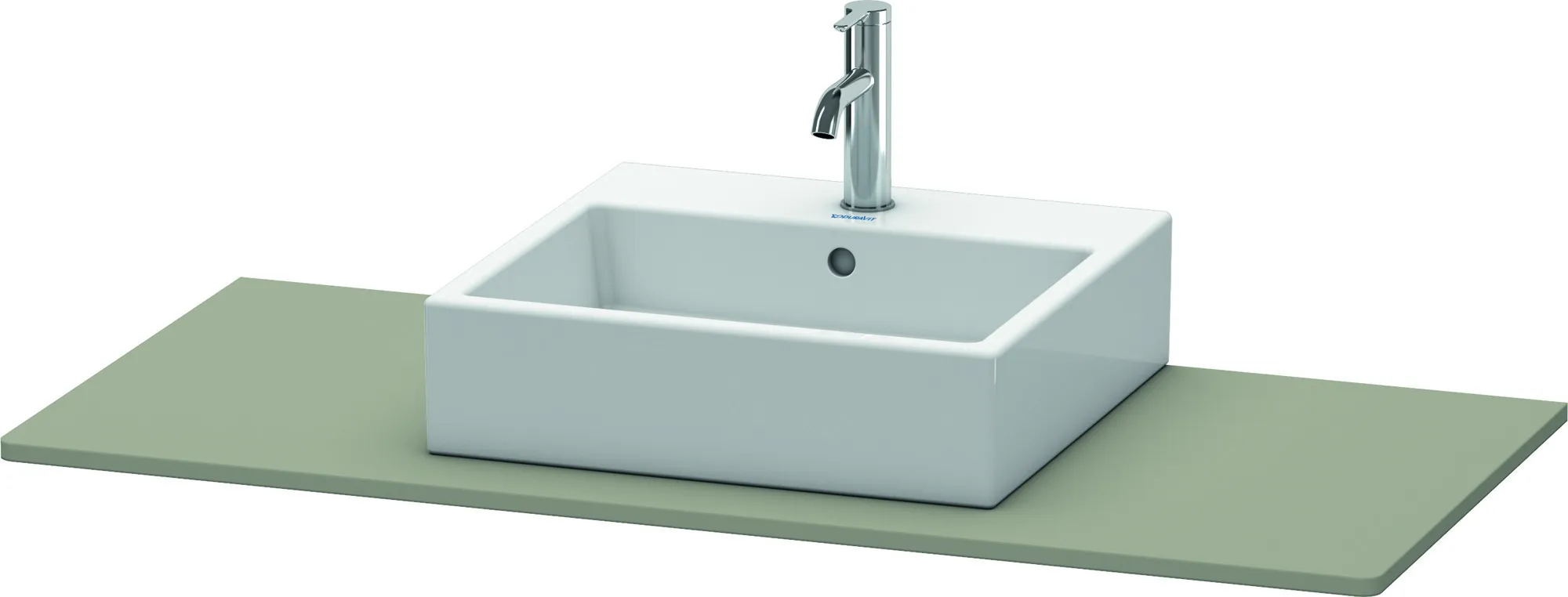 Duravit Konsole „XSquare“ in Steingrau Seidenmatt