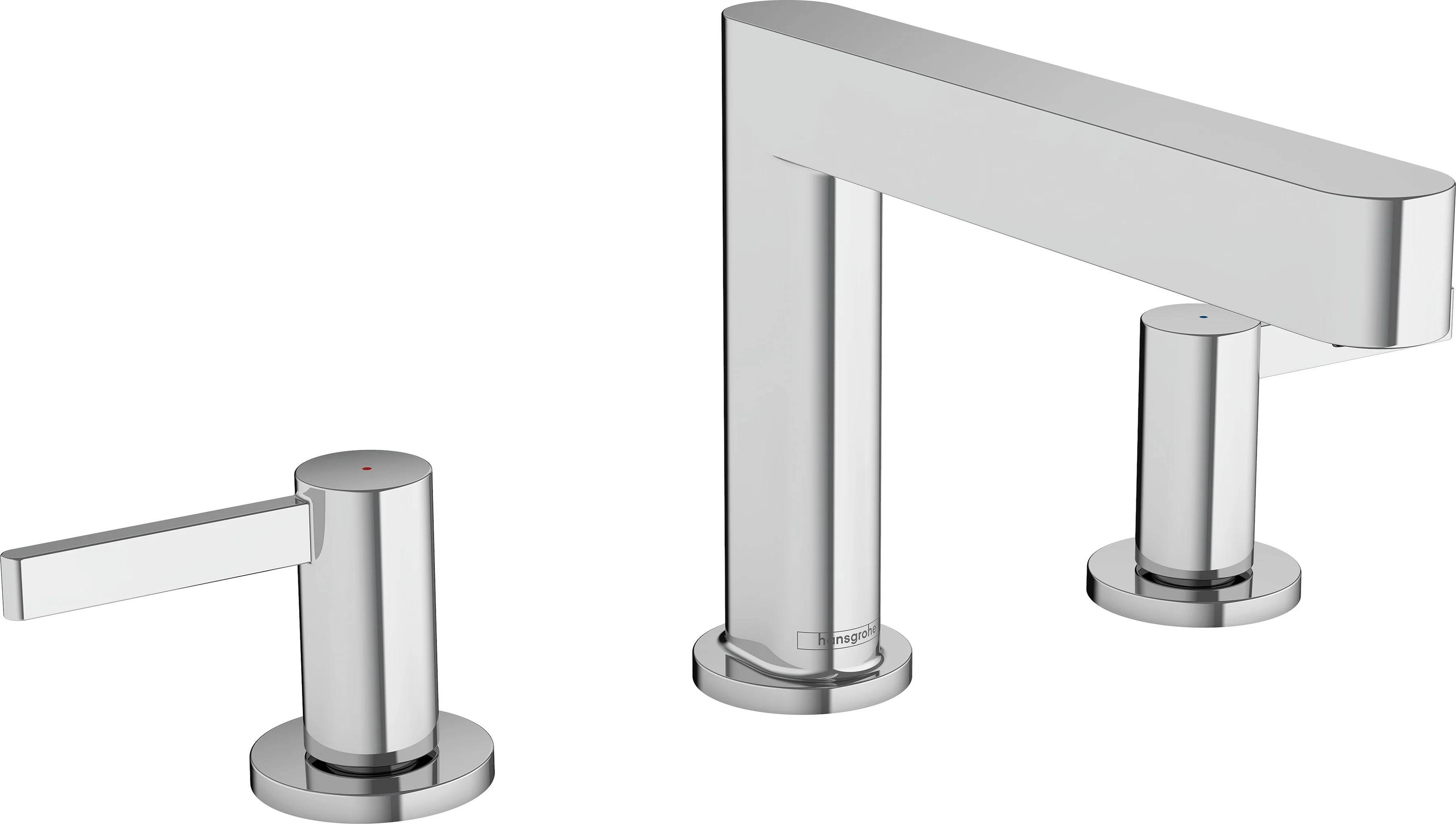 Hansgrohe Finoris 3-Loch Waschtischarmatur Chrom, Ausladung 169 mm, Auslaufhöhe 113 mm, Hebelgriff, Laminarstrahl, max. Durchfluss 5 l/min Hansgrohe Finoris 3-Loch Waschtischarmatur Chrom, Ausladung 169 mm, Auslaufhöhe 113 mm, Hebelgriff, Laminarstrahl, max. Durchfluss 5 l/min