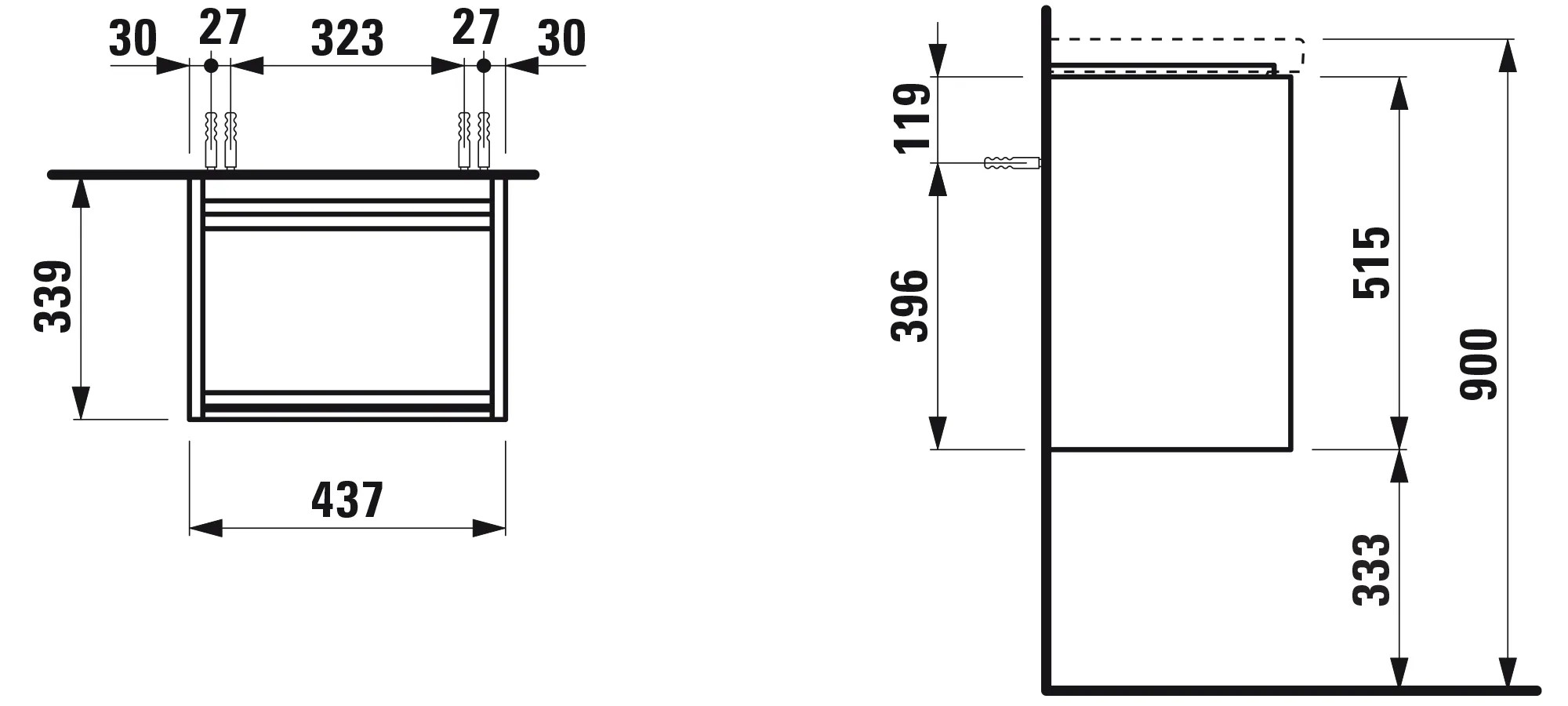 Laufen Waschtischunterbau LANI 339x437x515 1 Tür Scharnier links integrierte Griffleiste Soft-Close 1 Glasablage (fix) für Waschtisch LUA H815081 weiß matt Laufen Waschtischunterbau LANI 339x437x515 1 Tür Scharnier links integrierte Griffleiste Soft-Close 1 Glasablage (fix) für Waschtisch LUA H815081 weiß matt
