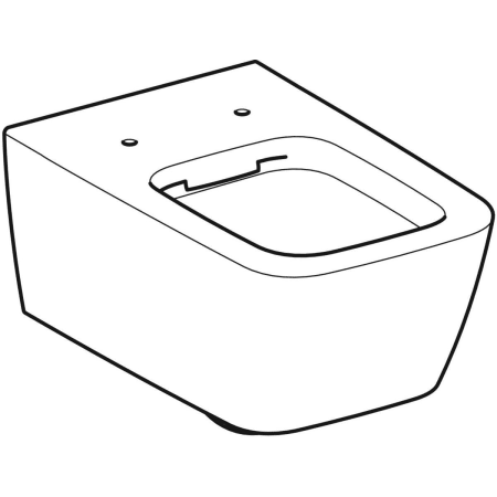 Wand-Tiefspül-WC „iCon Square“ geschlossene Form 35 × 31 × 54 cm, ohne Spülrand, Befestigung verdeckt