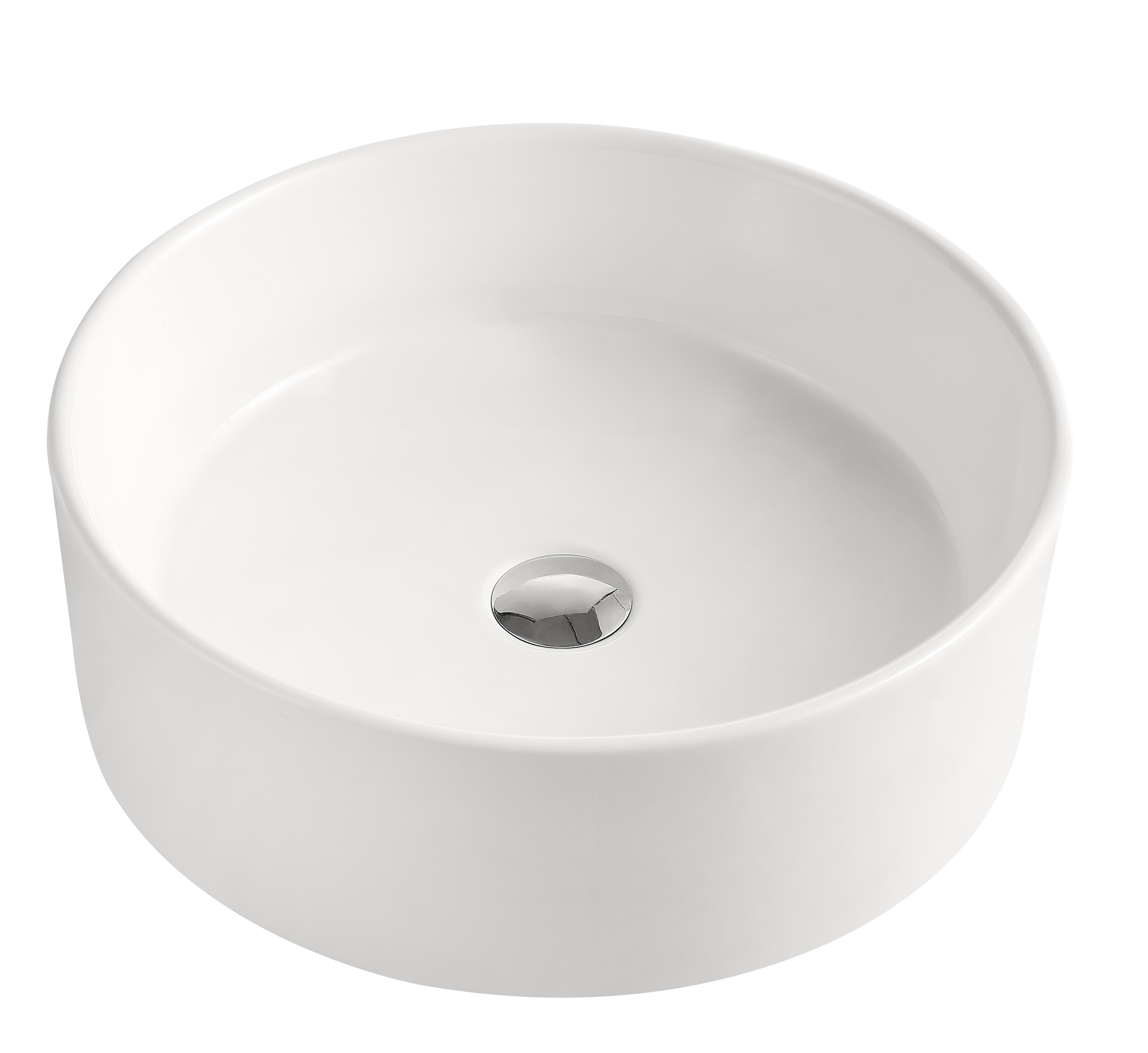 Aufsatzwaschtisch AqvaCeramica - Durchmesser 460 mm - Höhe 160 mm - ohne Überlauf - weiß Aufsatzwaschtisch AqvaCeramica - Durchmesser 460 mm - Höhe 160 mm - ohne Überlauf - weiß