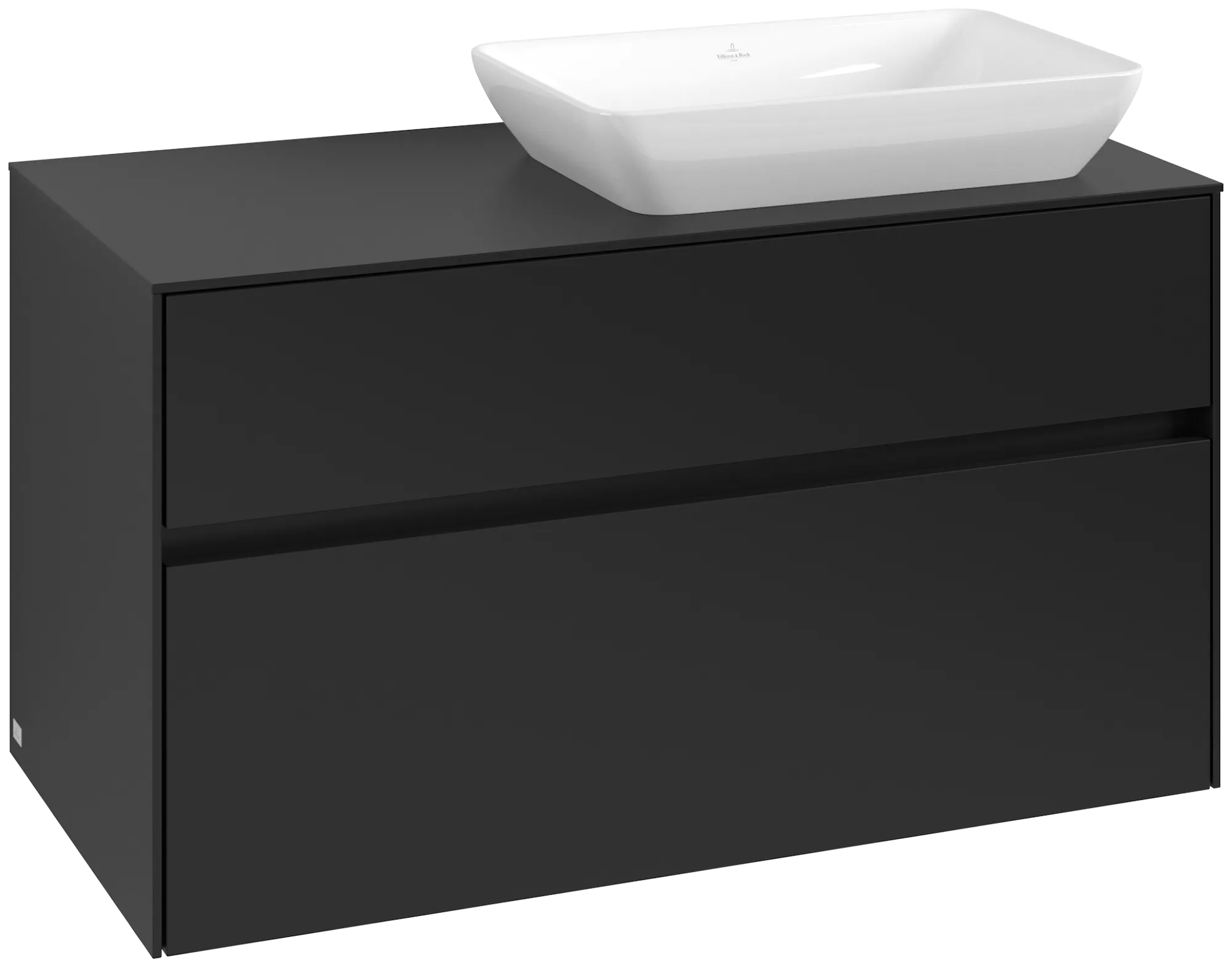 Villeroy & Boch Collaro Waschbeckenunterschrank C11100, 1000 x 548 x 500 mm, Volcano Black