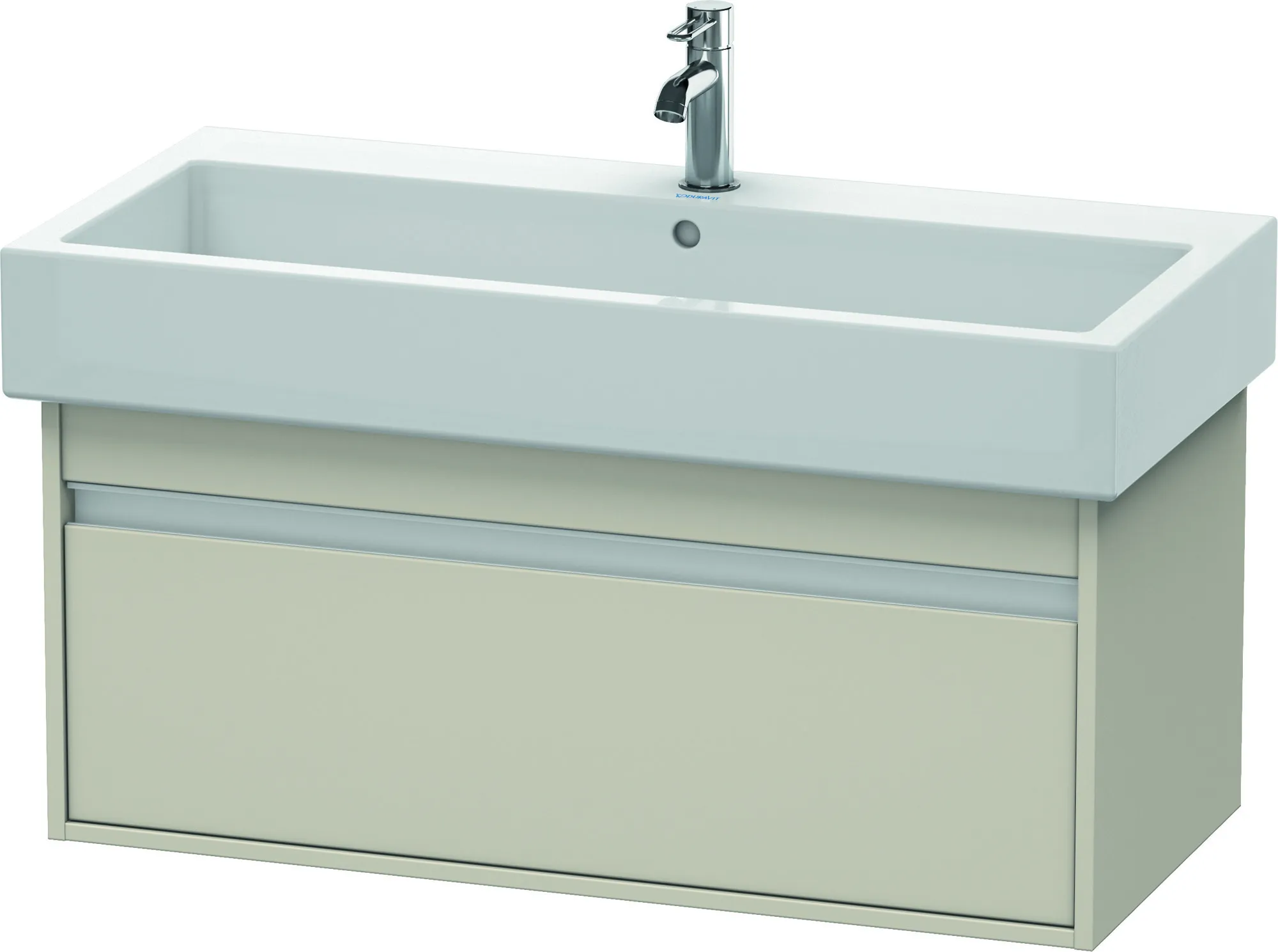 Duravit Waschtischunterschrank wandhängend „Ketho“ 95 × 41 × 44 cm Taupe Matt Duravit Waschtischunterschrank wandhängend „Ketho“ 95 × 41 × 44 cm Taupe Matt