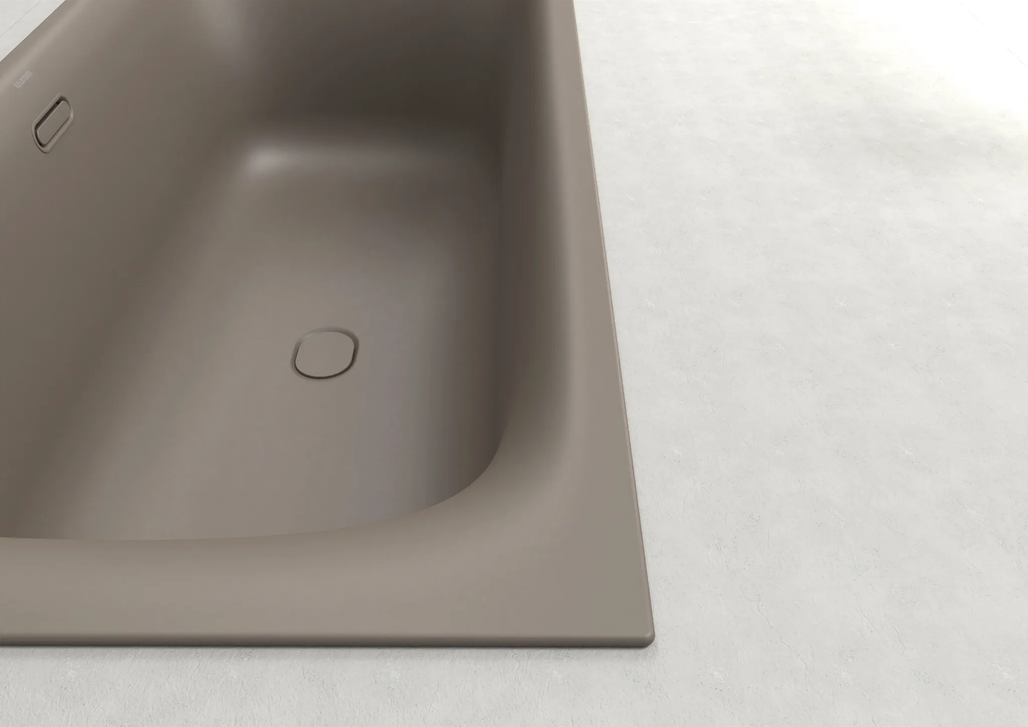 Kaldewei NUIO DUO Badewanne, schwarz matt 100, 2000x1000 mm, 470 mm Tiefe