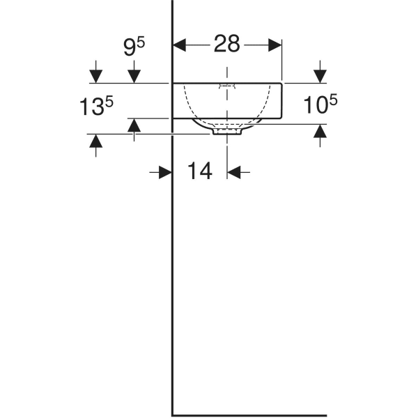 Wandwaschtisch „iCon XS“, rechteckig, Hahnlochposition links 38 × 28 cm in weiß alpin Wandwaschtisch „iCon XS“, rechteckig, Hahnlochposition links 38 × 28 cm in weiß alpin