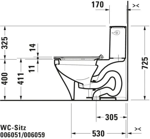 Duravit WC-Sitz „DuraStyle“ 35,9 × 48,9 × 5,4 cm