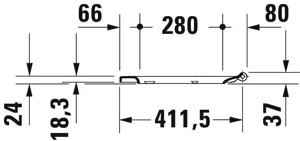 Duravit WC-Sitz Compact „No.1“ 36,9 × 43,3 × 4,2 cm in, Scharniere Edelstahl Duravit WC-Sitz Compact „No.1“ 36,9 × 43,3 × 4,2 cm in, Scharniere Edelstahl
