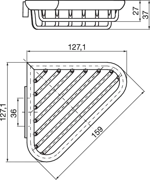 emco Eck-Seifenkorb „system 2“ 12,7 × 12,7 × 3,7 cm in chrom emco Eck-Seifenkorb „system 2“ 12,7 × 12,7 × 3,7 cm in chrom
