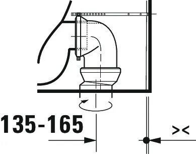 Stand WC für Kombination ME by Starck 650mm, weiß, Tiefspüler, rimmless Stand WC für Kombination ME by Starck 650mm, weiß, Tiefspüler, rimmless