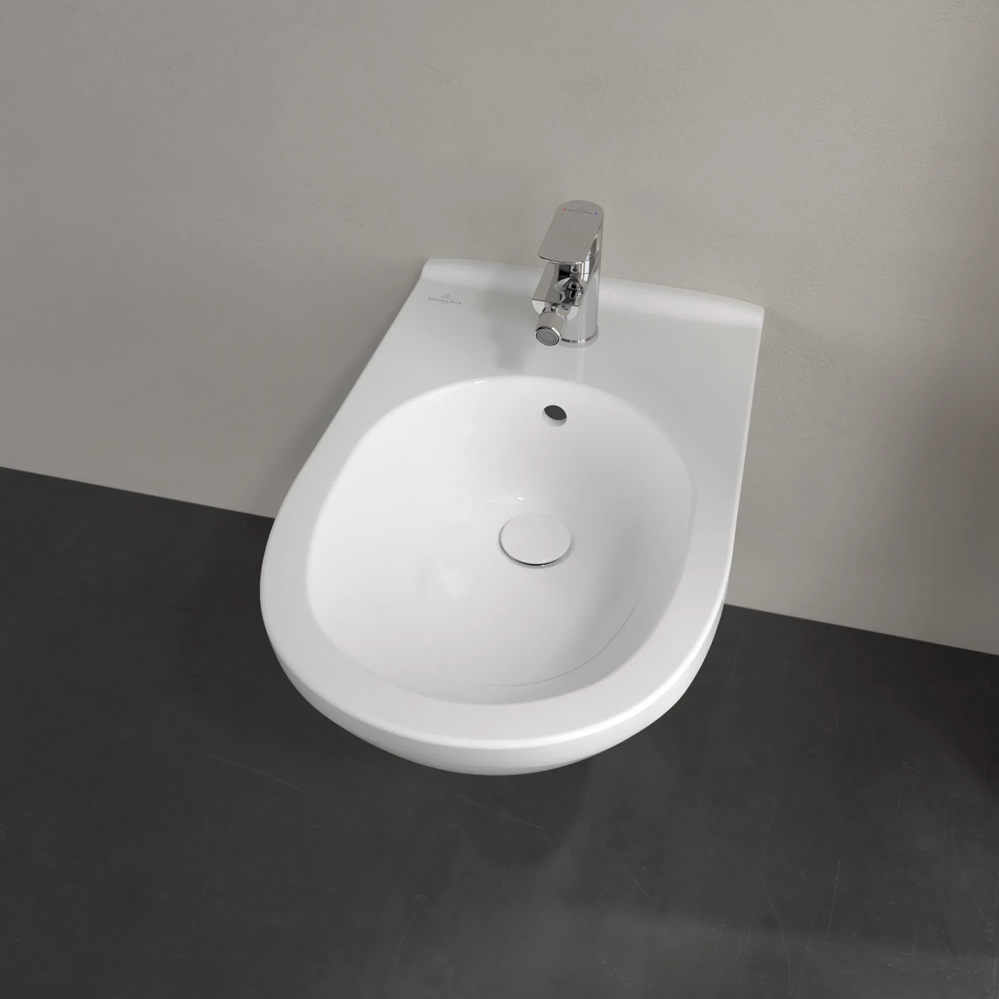 Bidet O.novo 546000, 560 x 360 x 320 mm, Oval, wandhängend, Weiß Alpin