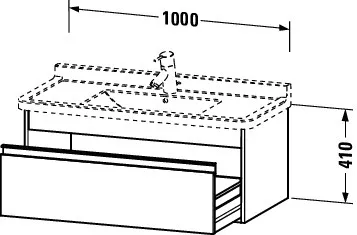 Duravit Waschtischunterschrank wandhängend „Ketho“ 100 × 41 × 45,5 cm in Graphit Matt Duravit Waschtischunterschrank wandhängend „Ketho“ 100 × 41 × 45,5 cm in Graphit Matt