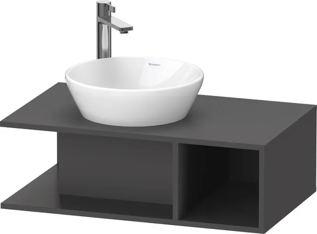 Duravit Waschtischunterschrank wandhängend „D-Neo“ 80 × 26 × 48 cm Graphit Matt