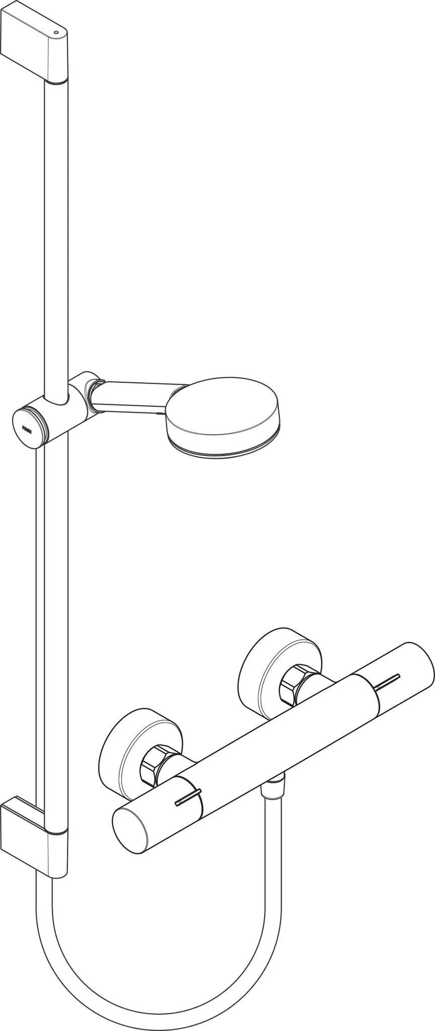 Hansgrohe Pulsify Select S 105 3jet Relaxation EcoSmart mit Ecostat Fine, Brausestange 90 cm, Mattschwarz Hansgrohe Pulsify Select S 105 3jet Relaxation EcoSmart mit Ecostat Fine, Brausestange 90 cm, Mattschwarz
