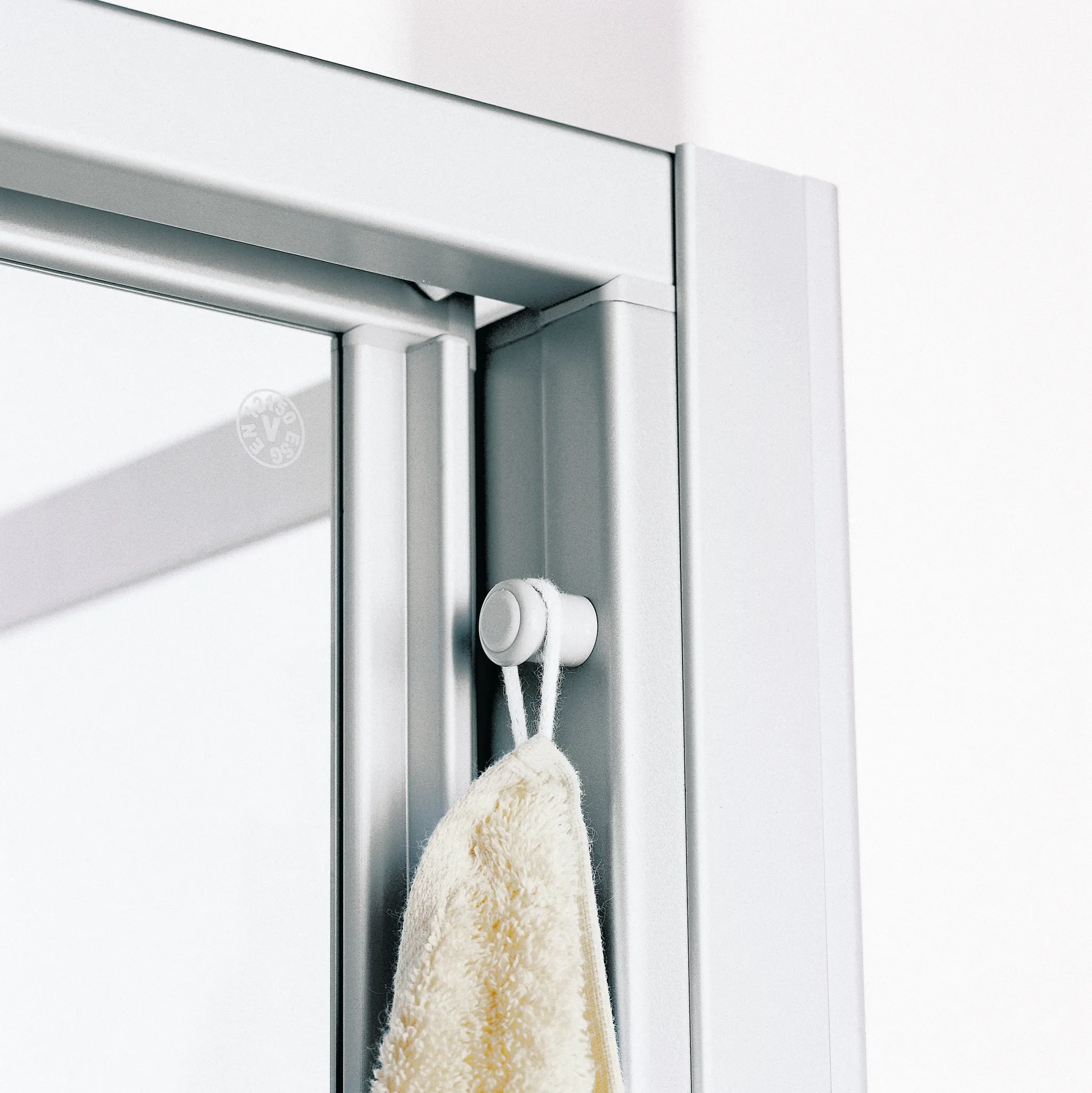 Kermi Duschdesign IBIZA 2000 ST3, 1750x750mm, Silber Mattglanz