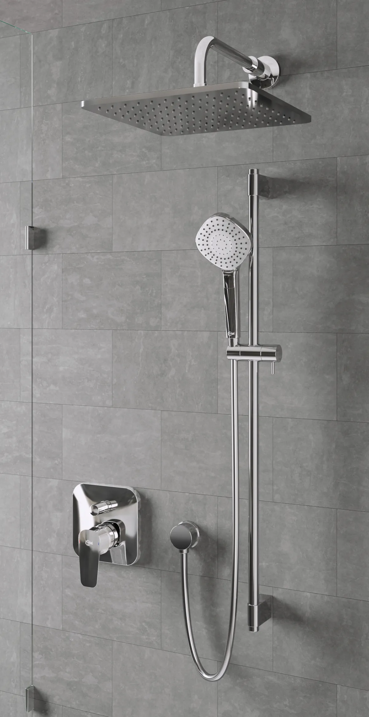 Wandanschlussbogen Unterputz Idealrain, Chrom Wandanschlussbogen Unterputz Idealrain, Chrom