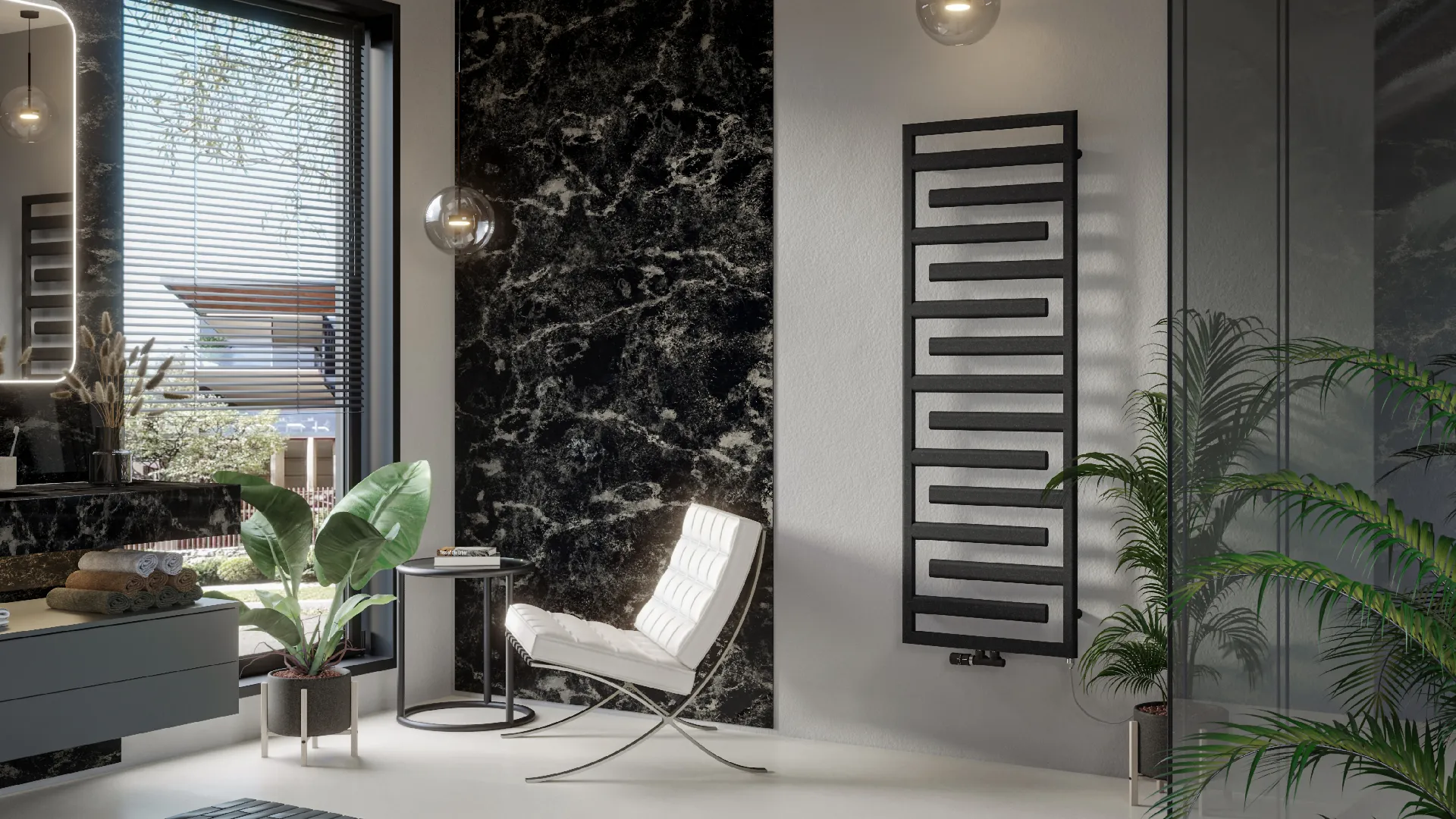 Zehnder Design-Hybridheizkörper mit Heizstab IHE „Tetris“ Mixbetrieb IHE 50 × 115 cm in Blue Grey (RAL 7031) Zehnder Design-Hybridheizkörper mit Heizstab IHE „Tetris“ Mixbetrieb IHE 50 × 115 cm in Blue Grey (RAL 7031)