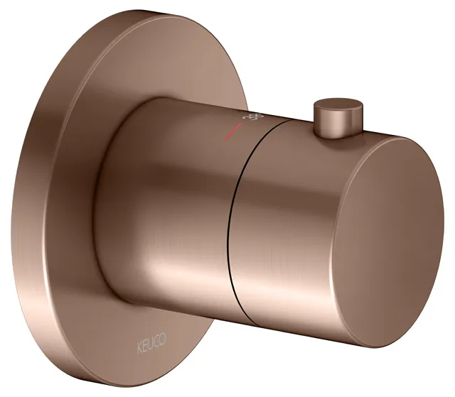 IXMO Thermostatarmatur UP DN15 Rotgold gebürstett rund IXMO Thermostatarmatur UP DN15 Rotgold gebürstett rund