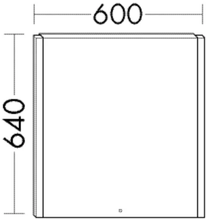 burgbad Spiegel „bel“ 600 × 640 mm burgbad Spiegel „bel“ 600 × 640 mm