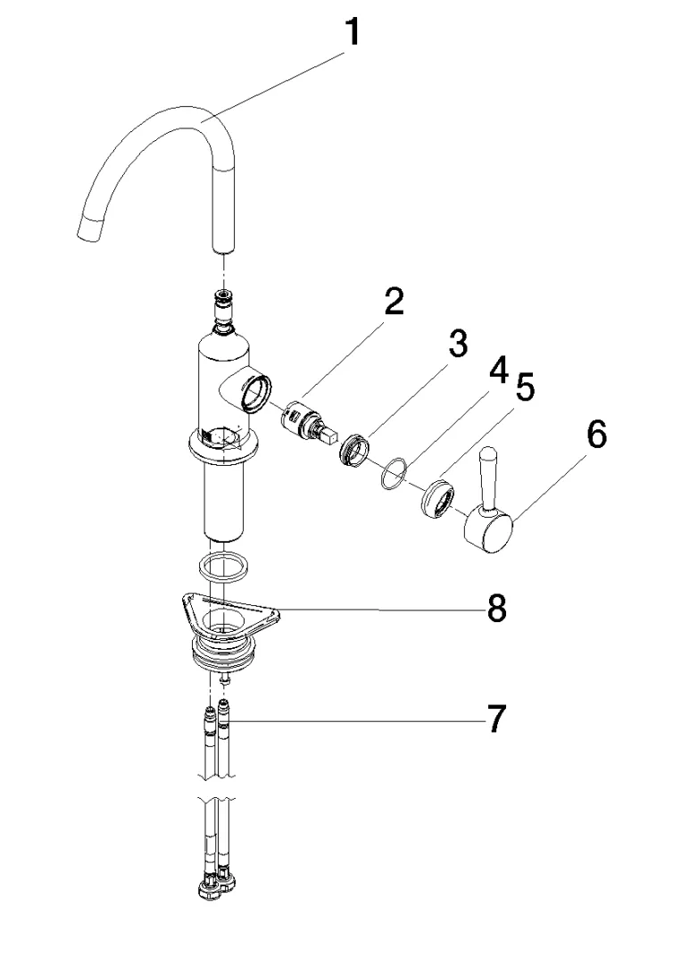 Einhebelmischer VAIA Chrom 33805809