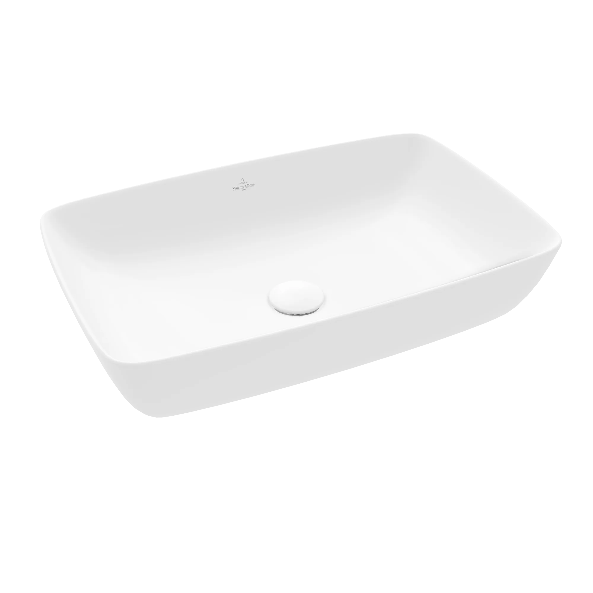 Villeroy & Boch Artis Aufsatzwaschbecken 580x385mm Rechteck TitanCeram Stone White