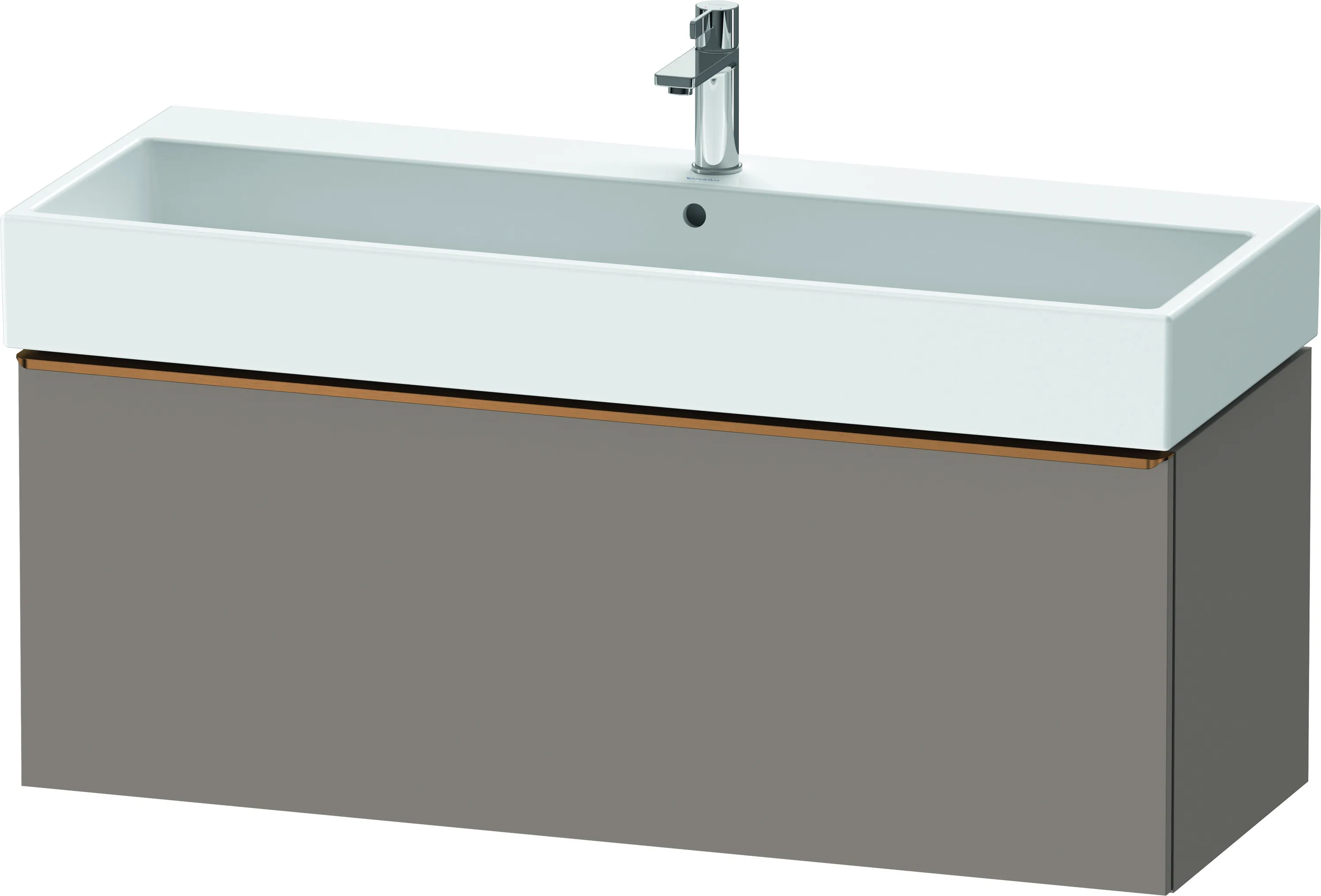 Duravit Waschtischunterschrank wandhängend „D-Neo“ 118,4 × 44 × 44,2 cm Basalt Matt Duravit Waschtischunterschrank wandhängend „D-Neo“ 118,4 × 44 × 44,2 cm Basalt Matt