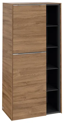 Villeroy & Boch Mittelschrank „Subway 3.0“ 57,4 × 120 × 36,2 × 36,2 cm 2 Türen, Anschlag (Scharnier) links, 2 Türen, Anschlag links