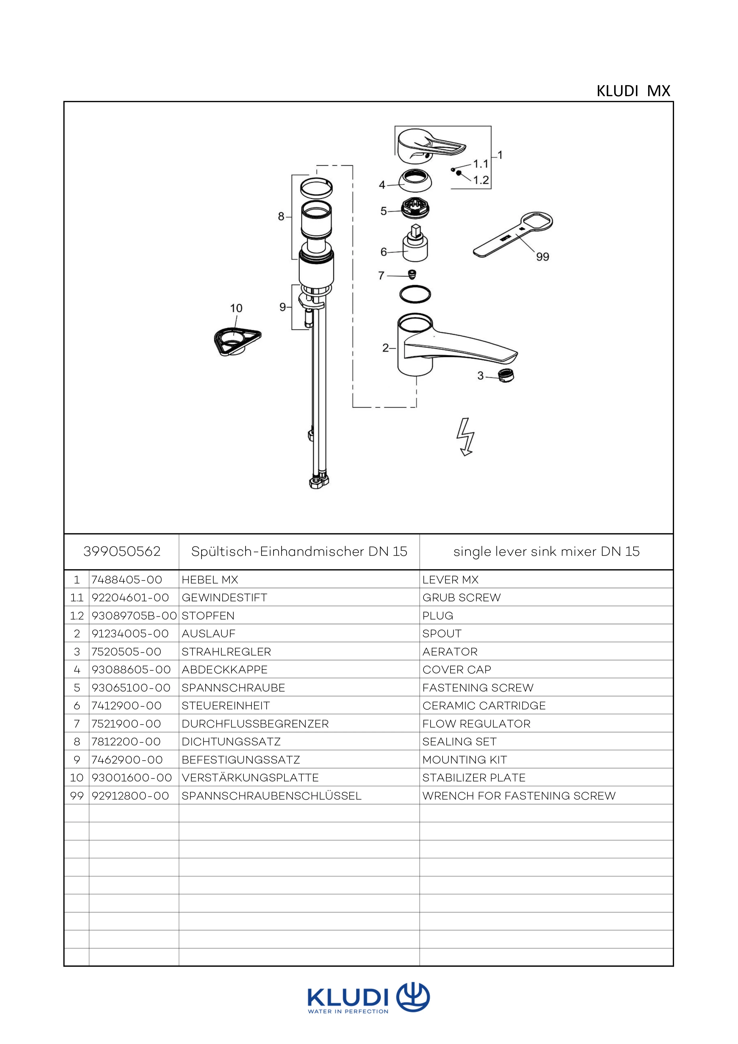 MX SpültischEHM DN 15 Niederdruck chrom MX SpültischEHM DN 15 Niederdruck chrom
