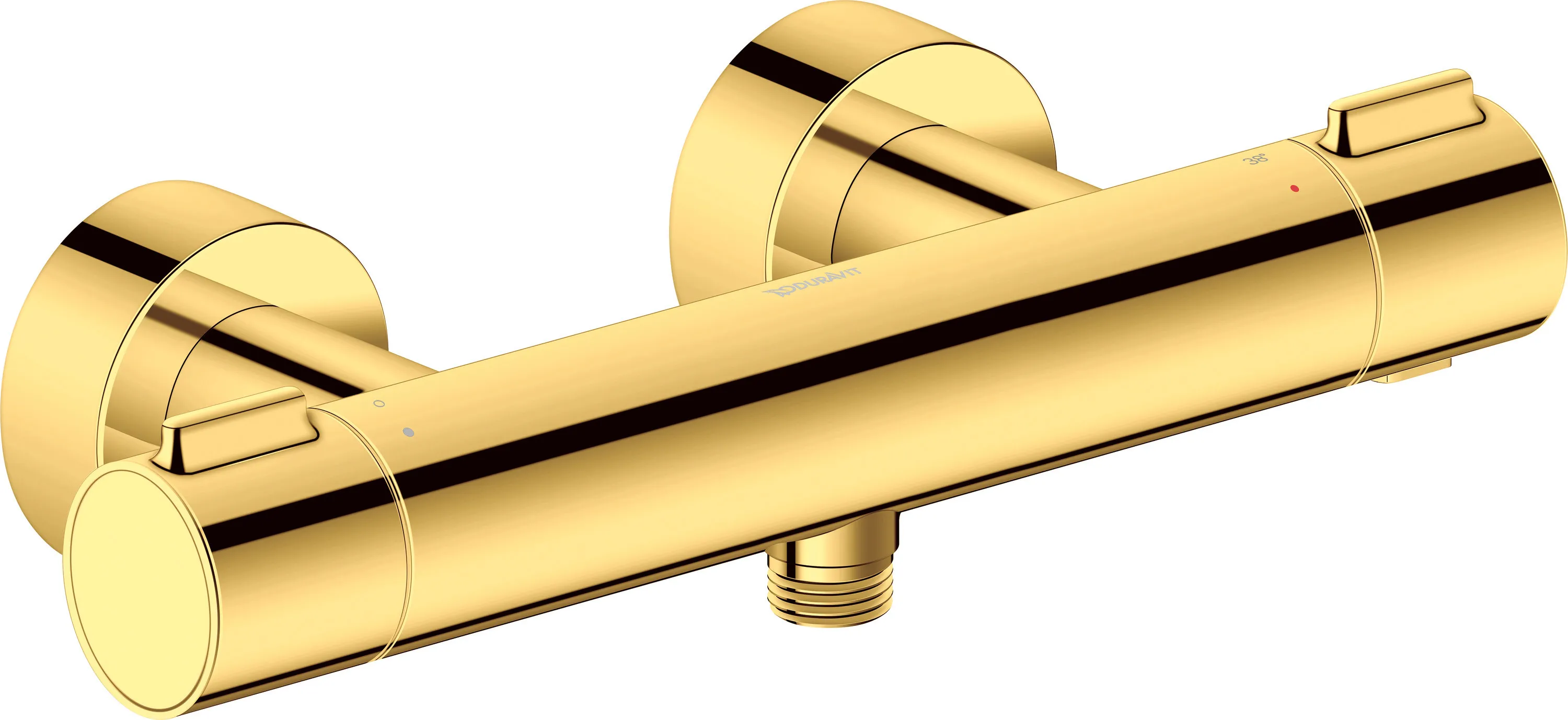 Zweihand-Duscharmatur „Thermostatarmaturen“ in Gold (poliert)