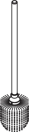 WC-Bürste System 900 für 900.20.00060 dgrau tiefmatt WC-Bürste System 900 für 900.20.00060 dgrau tiefmatt